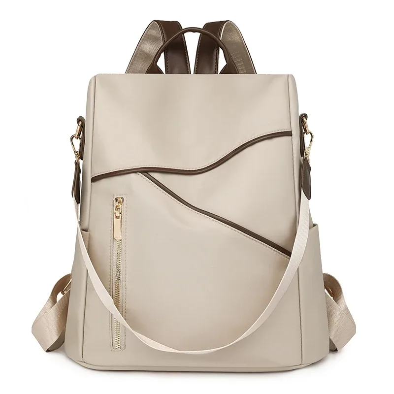 sac à dos antivol femme décontracté en nylon nouveau sac d'école 2025 mode grande capacité bandoulière sac à bandoulière mochila femenina
