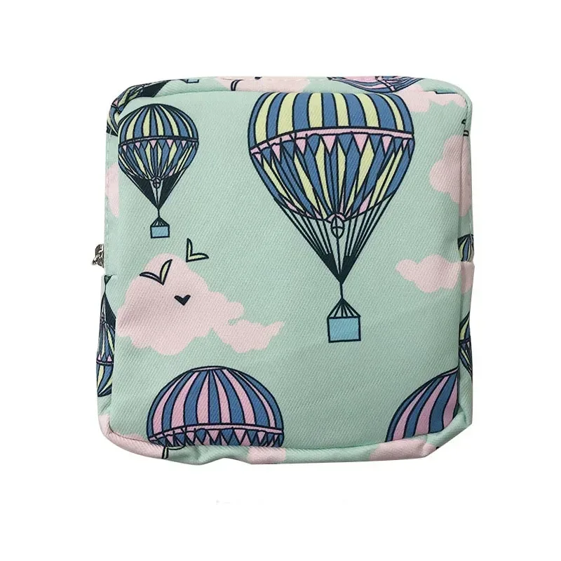 sacs de rangement de serviettes hygiéniques pour femmes, sac de maquillage en coton mignon coréen pour pièces de monnaie, organisateur de bijoux, pochette de maquillage, petits sacs à cosmétiques