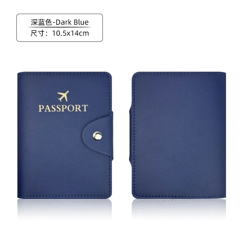nouvel étui de passeport en cuir pu, porte-documents de voyage pour femmes et hommes