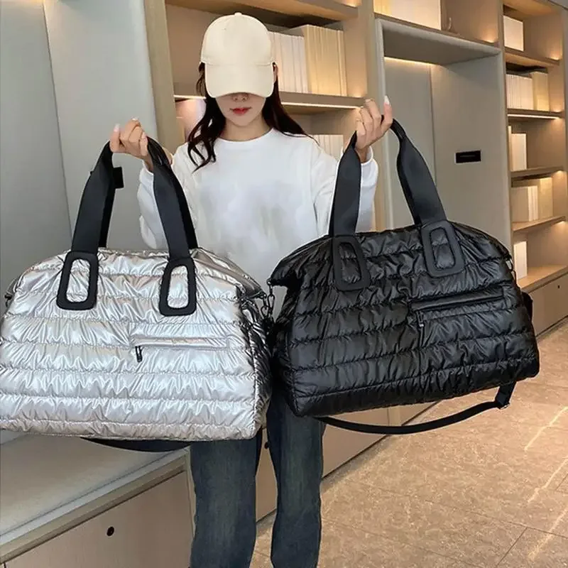 sac de voyage polyvalent pour femmes, sac de sport léger rembourré de grande capacité pour week-end, épaule/ fourre-tout/à bandoulière convertible