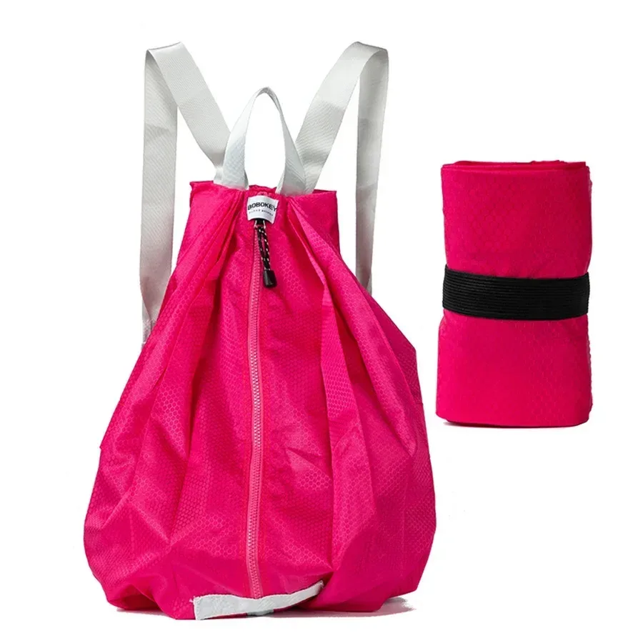 sac de voyage de sport léger et étanche, portable en plein air, pliable, sac d'école, sac à dos de lycée pour femmes