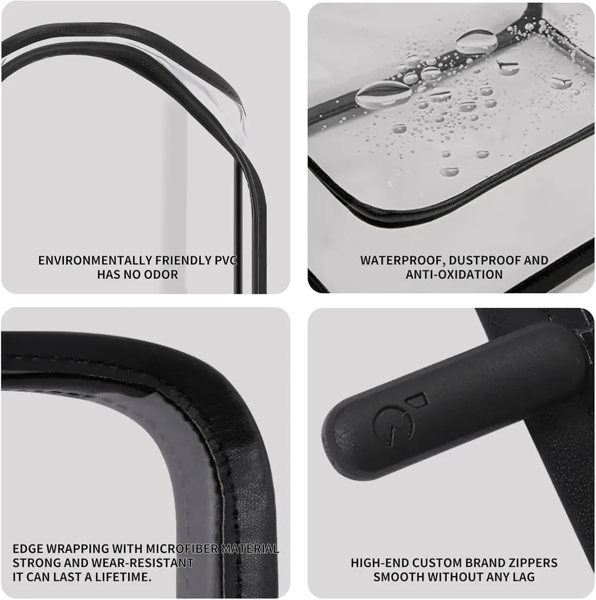 housse de rangement transparente, résistante à l'humidité, sans poussière, pour sacs à main de luxe, organisateur de sac à main premium avec fermeture éclair, sac peu encombrant