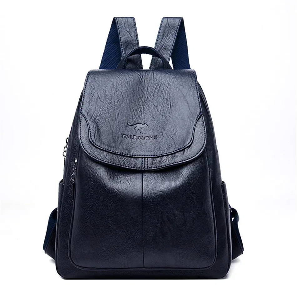 sac à dos en cuir véritable pour femme, sac à dos pour femme, sacs d'école pour adolescentes, mode initiée, 2024