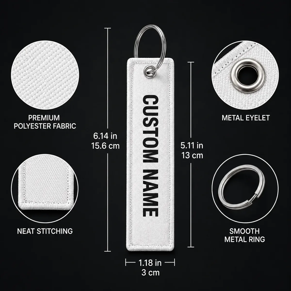1 étiquette de bagage personnalisée avec logo et nom, idéale pour valise, sac à dos, sac, téléphone, voiture