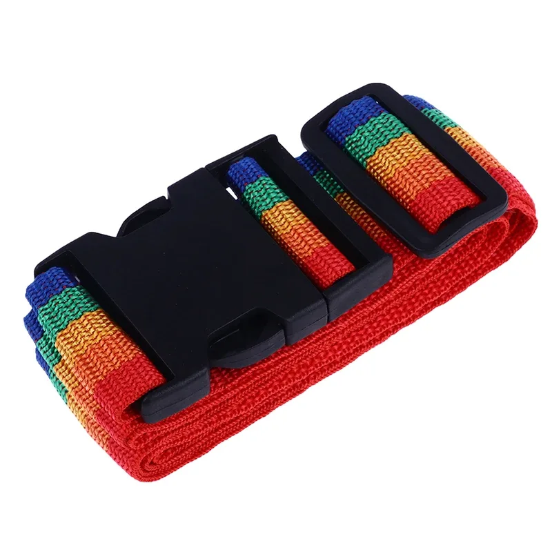 sangle d'emballage en nylon durable pour bagages de voyage, serrure sécurisée pour valise, ceinture, 2m, 1pc