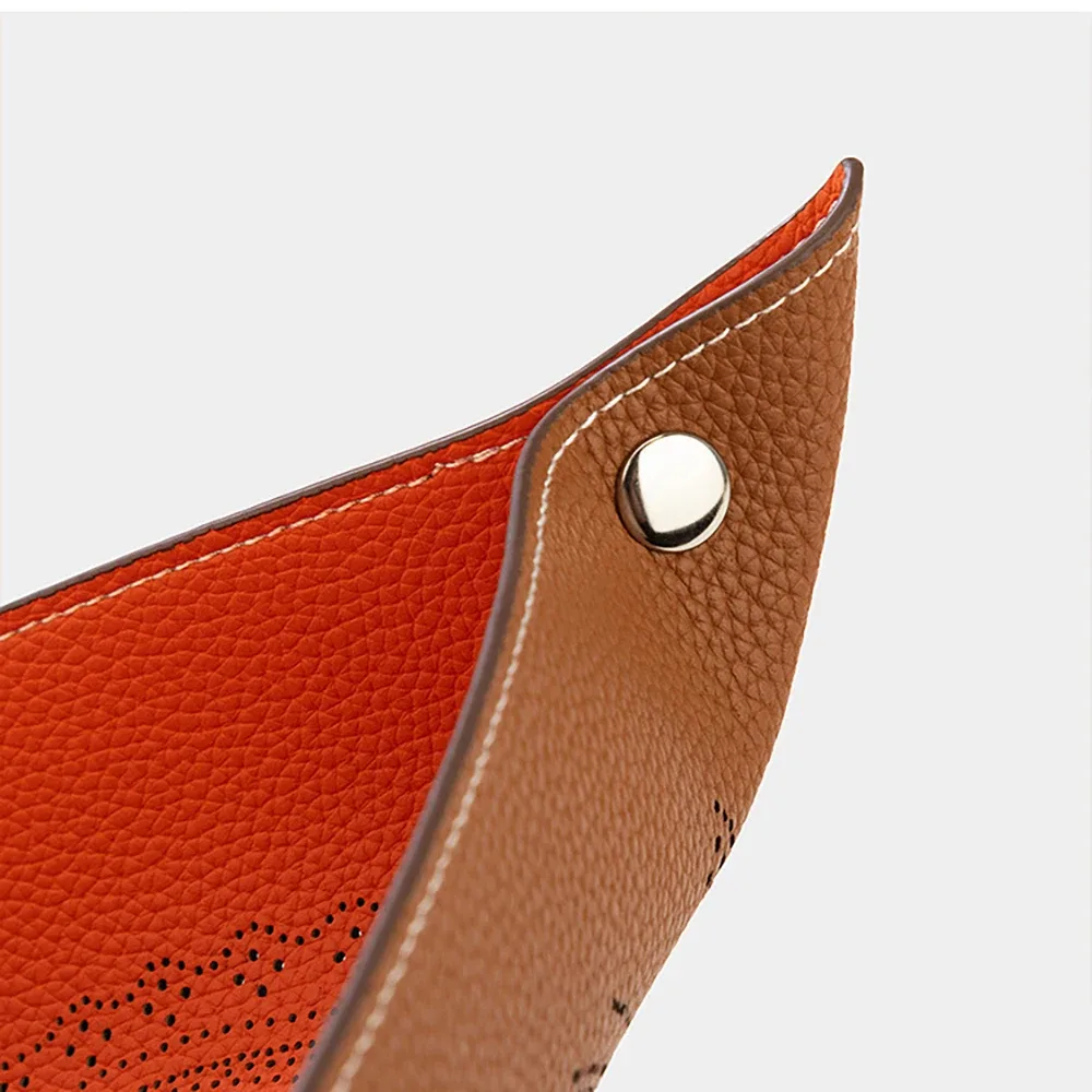 plateau à bijoux en cuir de luxe en forme de tête de cheval, plateau de rangement en cuir pu pour clés, colliers, organisateur de bureau à domicile