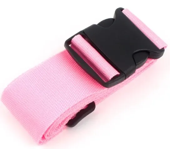 sangles de bagages de forme droite pour valise, ceinture de bagage en polyester avec boucle à dégagement réglable, accessoire de voyage