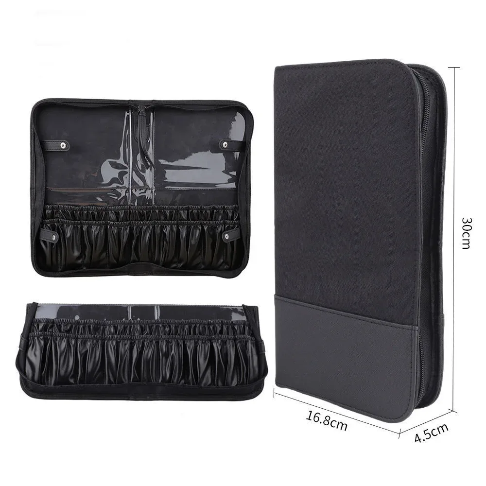 sac de rangement pour pinceaux de maquillage pliant, sac cosmétique debout de voyage professionnel, sac d'arti
