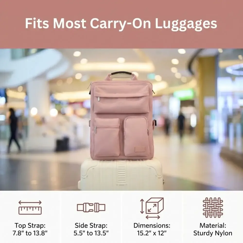 organisateur de bagages multi-poches, sac de rangement pour valise à accès rapide et mains libres, housse de transport résistante aux chocs