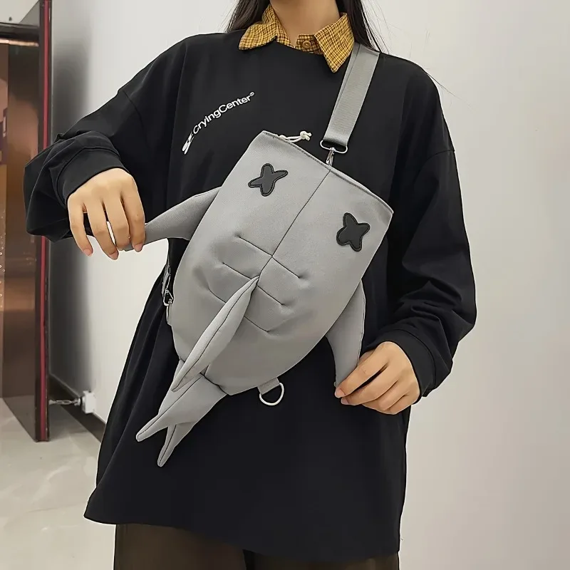 nouveau sac à dos requin japonais, sac à dos polyvalent de grande capacité pour couples, sacs à bandoulière tendance de voyage décontractés pour hommes