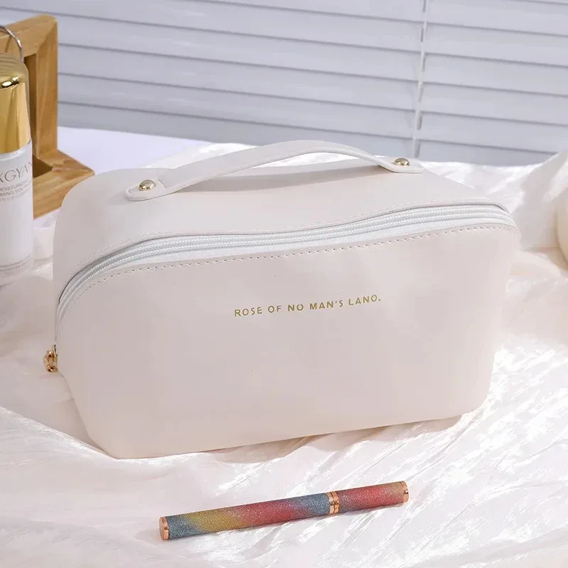 sac de rangement portable en polyester avec fermeture éclair pour hommes et femmes, trousse de toilette, trousse à cosmétiques de voyage, étanche, lavage des poudres