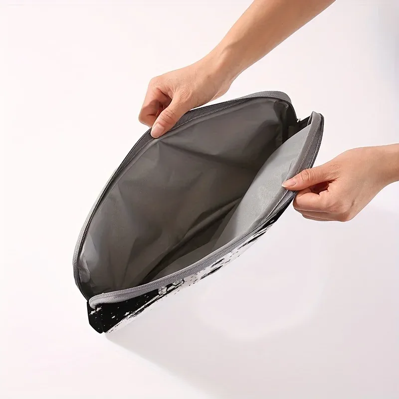 ensemble une pièce, deux styles, sac et porte-documents pour ordinateur portable à motifs d'astronautes, adapté aux ordinateurs portables de 14 pouces