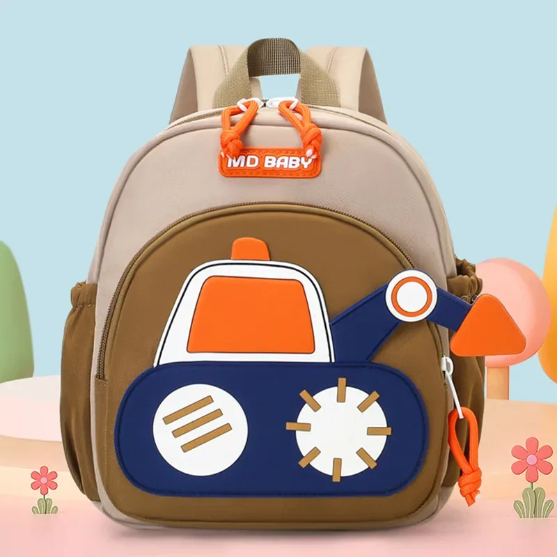 sac à dos pour enfants, pour garçons et filles, école maternelle, camion de construction mignon, design de voiture, sac à dos décontracté tendance