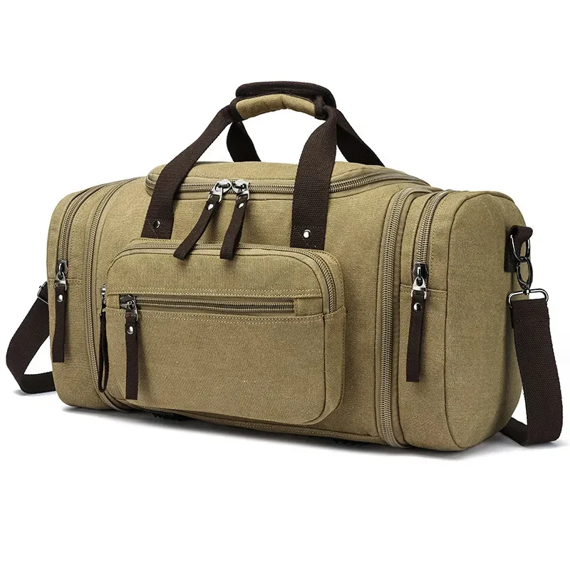 sac à bagages transfrontalier de grande capacité de style coréen, sac de voyage décontracté à la mode, sac de voyage à bandoulière d'extérieur tendance