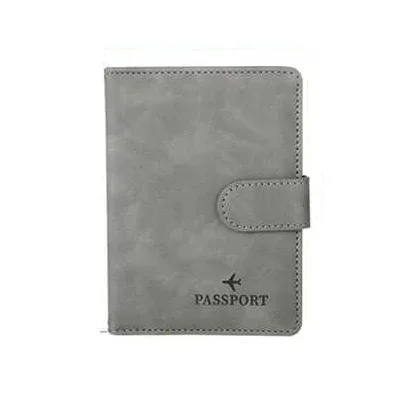 porte-passeport en cuir étanche avec blocage rfid, portefeuille de carte de crédit de voyage, livre de passeport pour femmes et hommes, couverture de passeport à boucle