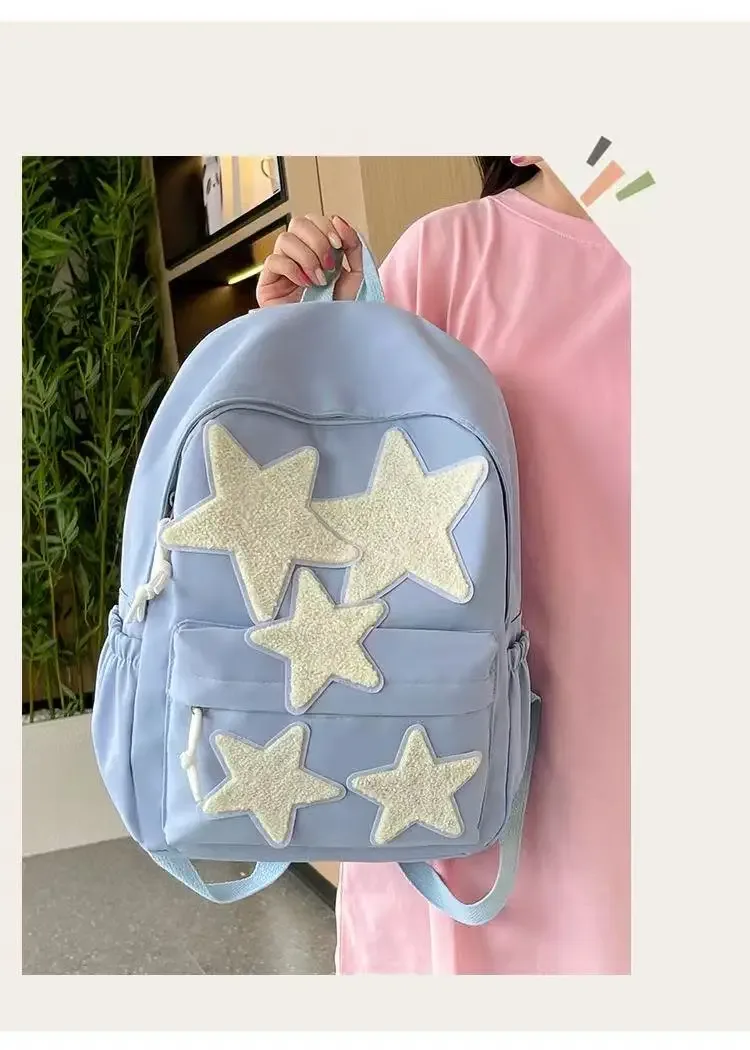 sac à dos mignon, sac à dos fait maison, sac à dos polyvalent pentagramme, sac à dos pour étudiante, sac à dos pour fille branchée, sac à dos pour lycéenne