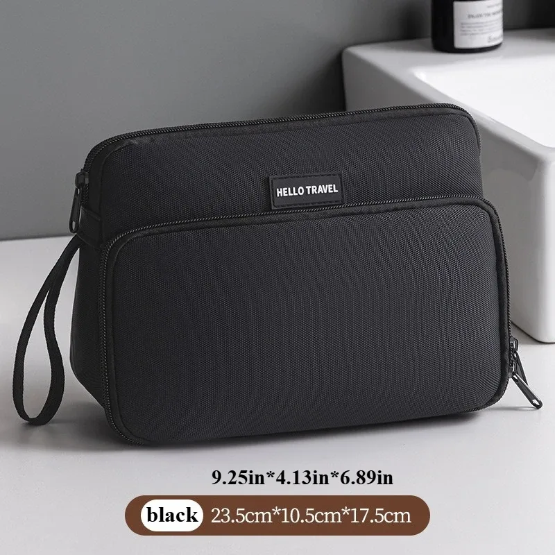 nouvelle trousse de toilette homme 2026 pour voyage d'affaires, imperméable, grande capacité, portable, double couche, organisateur cosmétique pour voyage, gym et usage quotidien