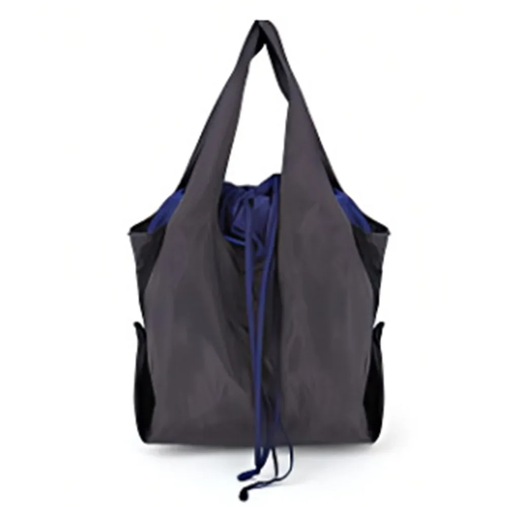 sac à main réutilisable avec cordon de serrage, sac de courses en nylon de grande capacité, sac écologique, sacs de rangement imperméables, sac de voyage pour courses