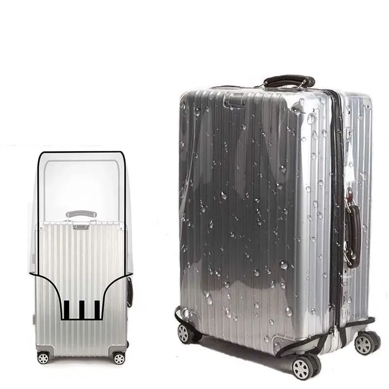 housse de bagage en pvc transparent housse de valise trolley housse étanche et anti-poussière accessoires de v
