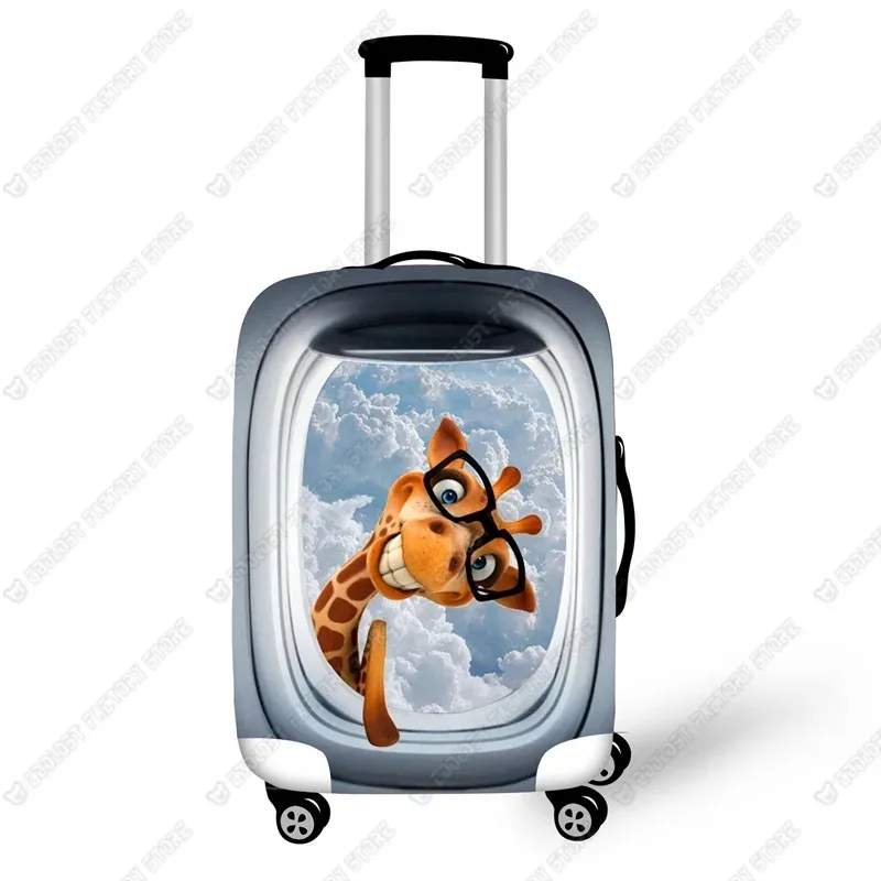 housses de protection pour bagages de voyage animaux 3d, accessoires de voyage pour femmes, housse de valise pour animaux de compagnie, étui à roulettes, housses à bagages, 18-32 po