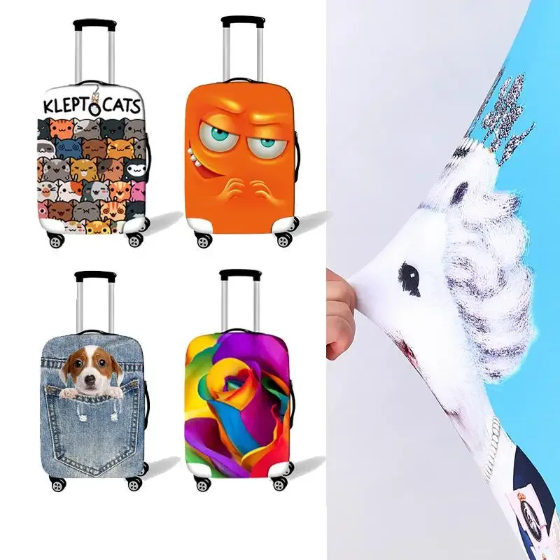 housse de bagage à haute élasticité, protection épaisse, anti-poussière et anti-rayures, pack d'accessoires de voyage