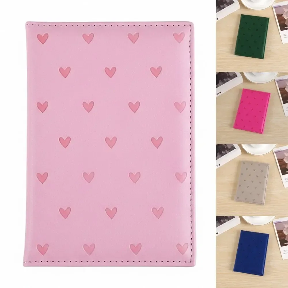 housse de protection pour passeport imprimée fashion love, en cuir pu, étui de voyage mignon pour passeport, porte-passeport portable