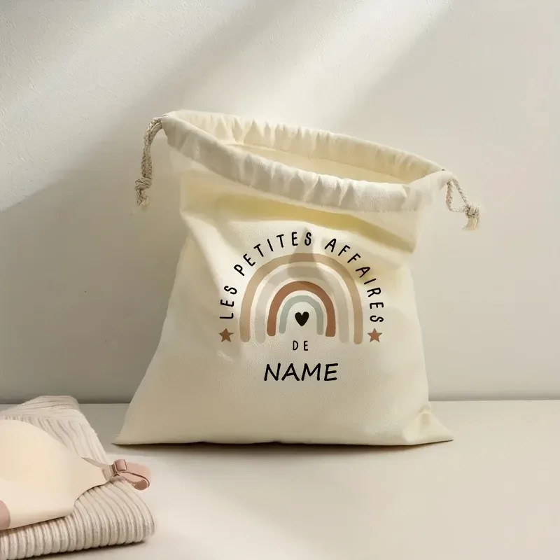 sac de rangement personnalisé pour sèche-cheveux les petites affaires, avec nom personnalisé, multicolore, pour voyage, accessoires de beauté