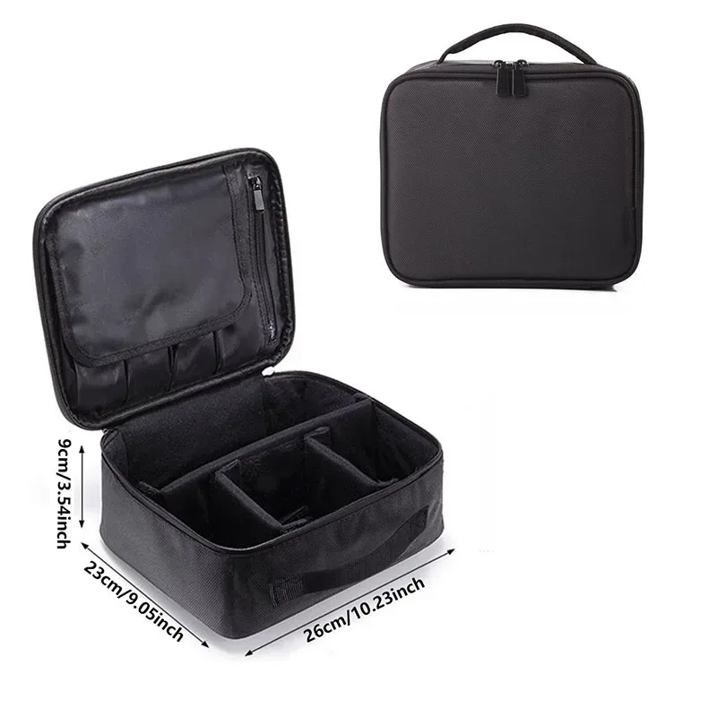 nouvelle arrivée : trousse de maquillage imperméable pour femme, boîte de rangement professionnelle pour outils de beauté, broderie, étui de maquillage portable, organiseur
