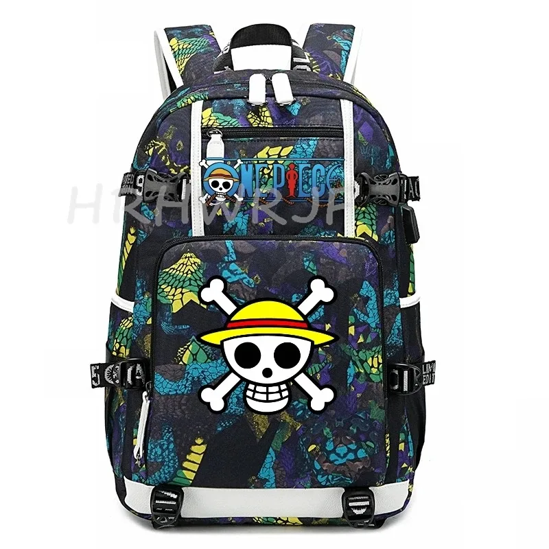sac à dos one piece monkey d luffy pour ordinateur portable, pour adolescents, garçons et filles, léger, pour collège, lycée, grands sacs d'école pour étudiants