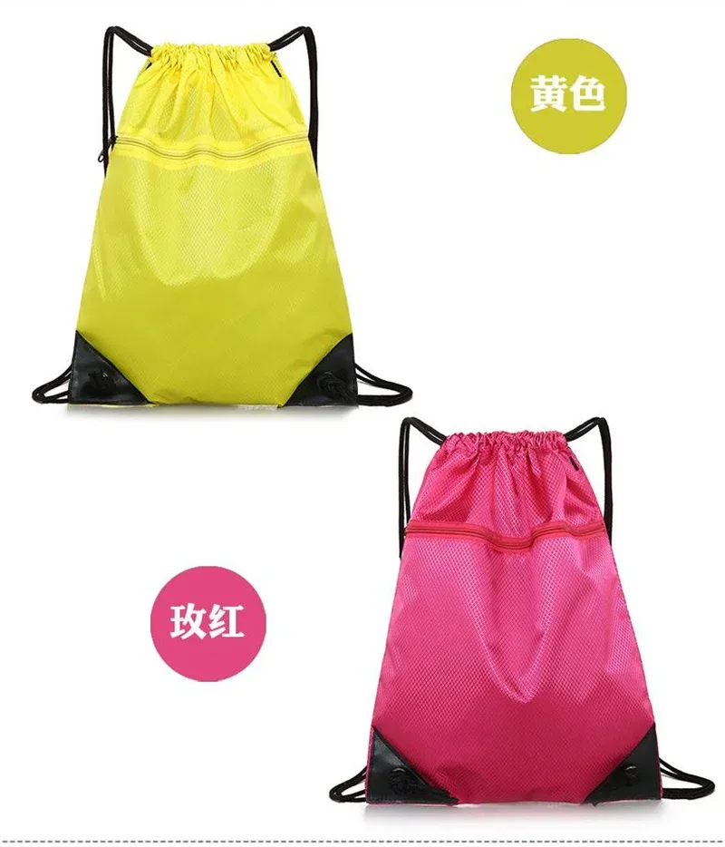 sac de sport à fermeture éclair double épaisseur, sac à dos de fitness avec poche à cordon, sac de randonnée, camping, natation, pour hommes et femmes.
