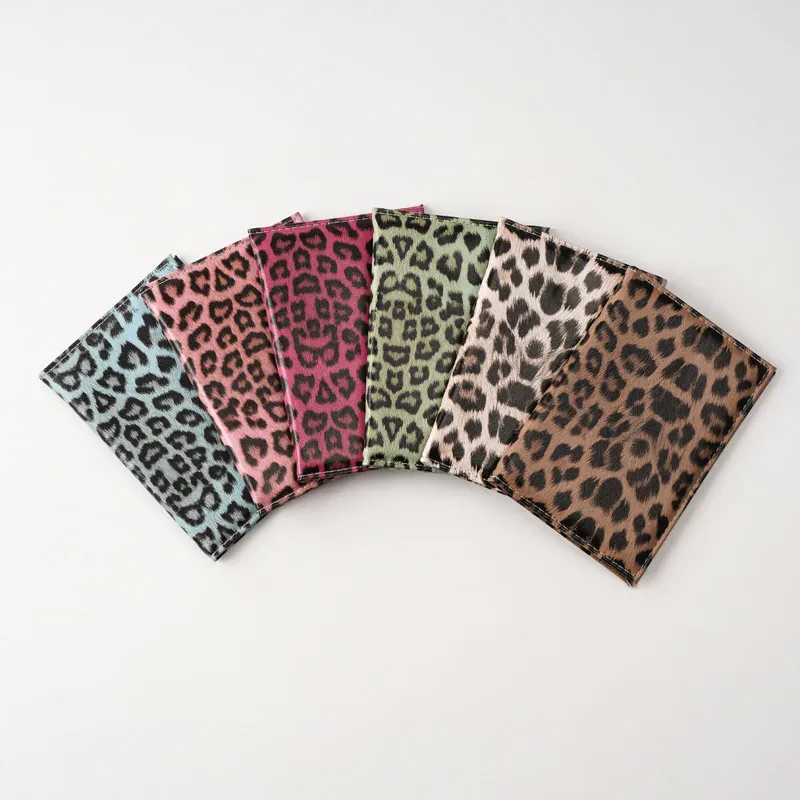 housse de protection pour passeport à imprimé léopard, porte-passeport de voyage, portefeuille en cuir pu, étui pour cartes, sac de rangement de voyage unisexe, cadeau
