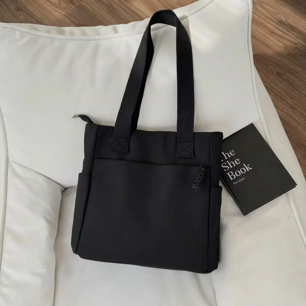 sac fourre-tout rigide de grande capacité pour les trajets quotidiens, sac de shopping minimaliste pour les courts trajets, idéal pour les étudiants et les sorties décontractées