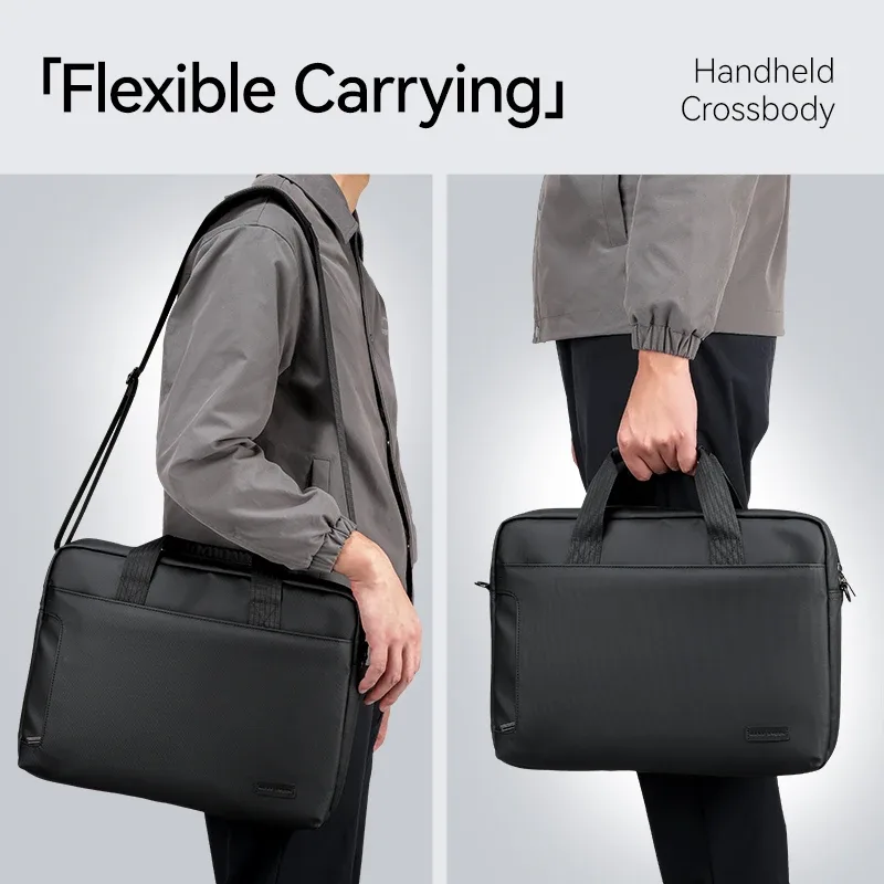 mark ryden oxford oxford laptop briefcase 15.6'' sac fourre-tout résistant à l'eau pour les trajets professionnels