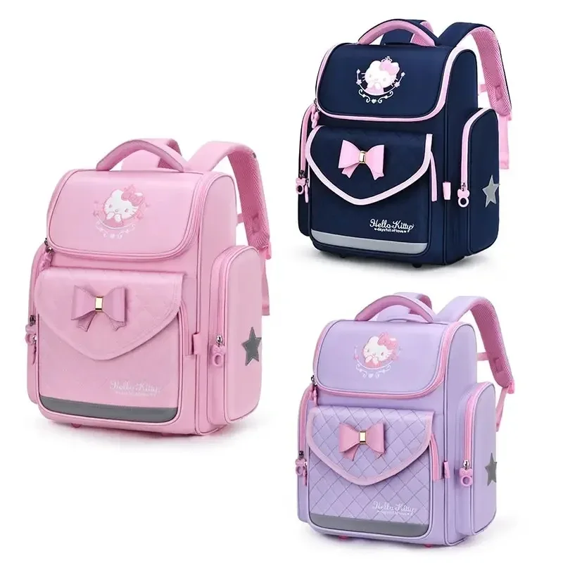 sac à dos hello kitty anime mignon de grande capacité, cartable pour étudiants, sac à bandoulière de dessin an