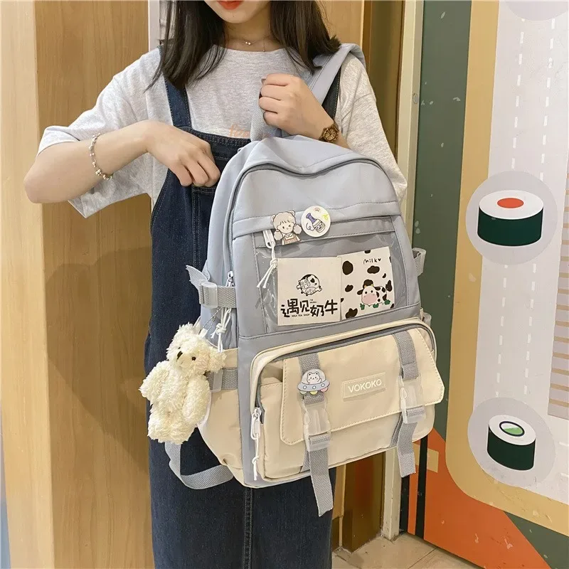sac à dos étanche pour femme, sac d'école pour adolescente, cartable d'étudiant, sac à dos pour ordinateur portable, sac à dos de voyage féminin mignon