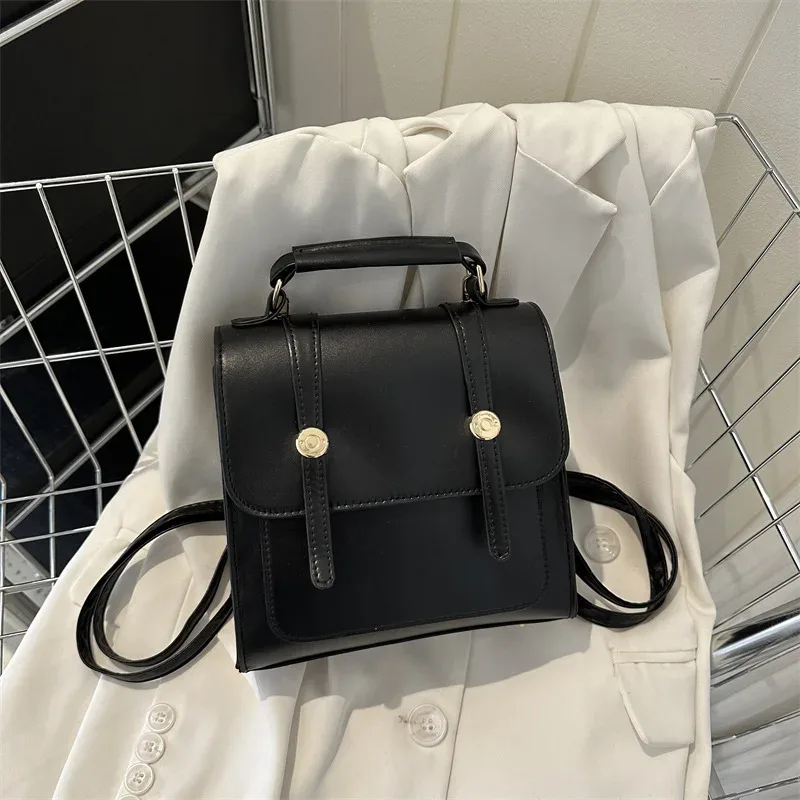 simple pu sac à dos femmes étudiant pu mini sac à dos style sac nouvelle mode décontracté épaule sac à main petit sac à dos