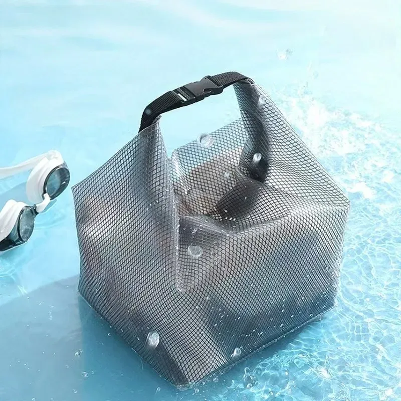 sac étanche portable eva, sac de maillot de bain étanche pour vacances à la plage, trousse de maquillage et de toilette portable, sac de voyage