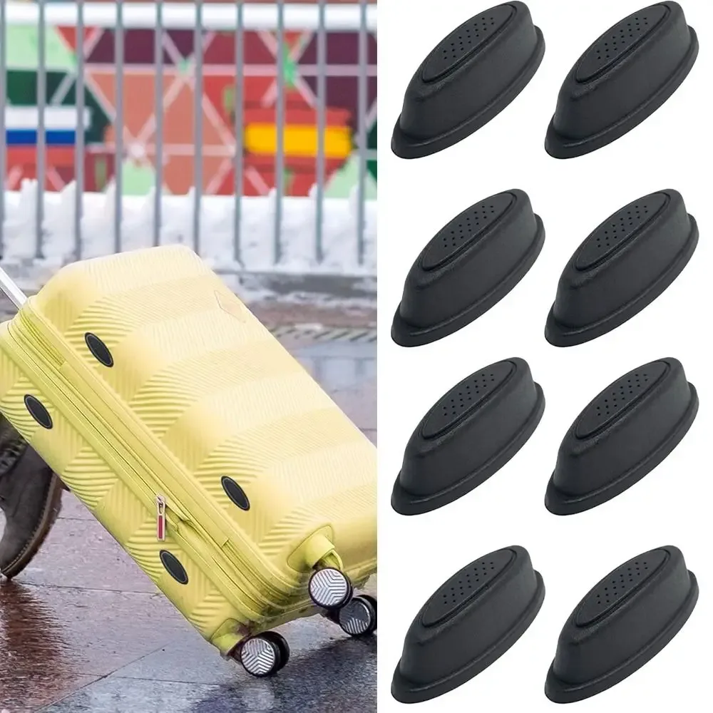 coussinets de bagages en plastique noir avec vis, support astronomique, pièce de rechange pour valise