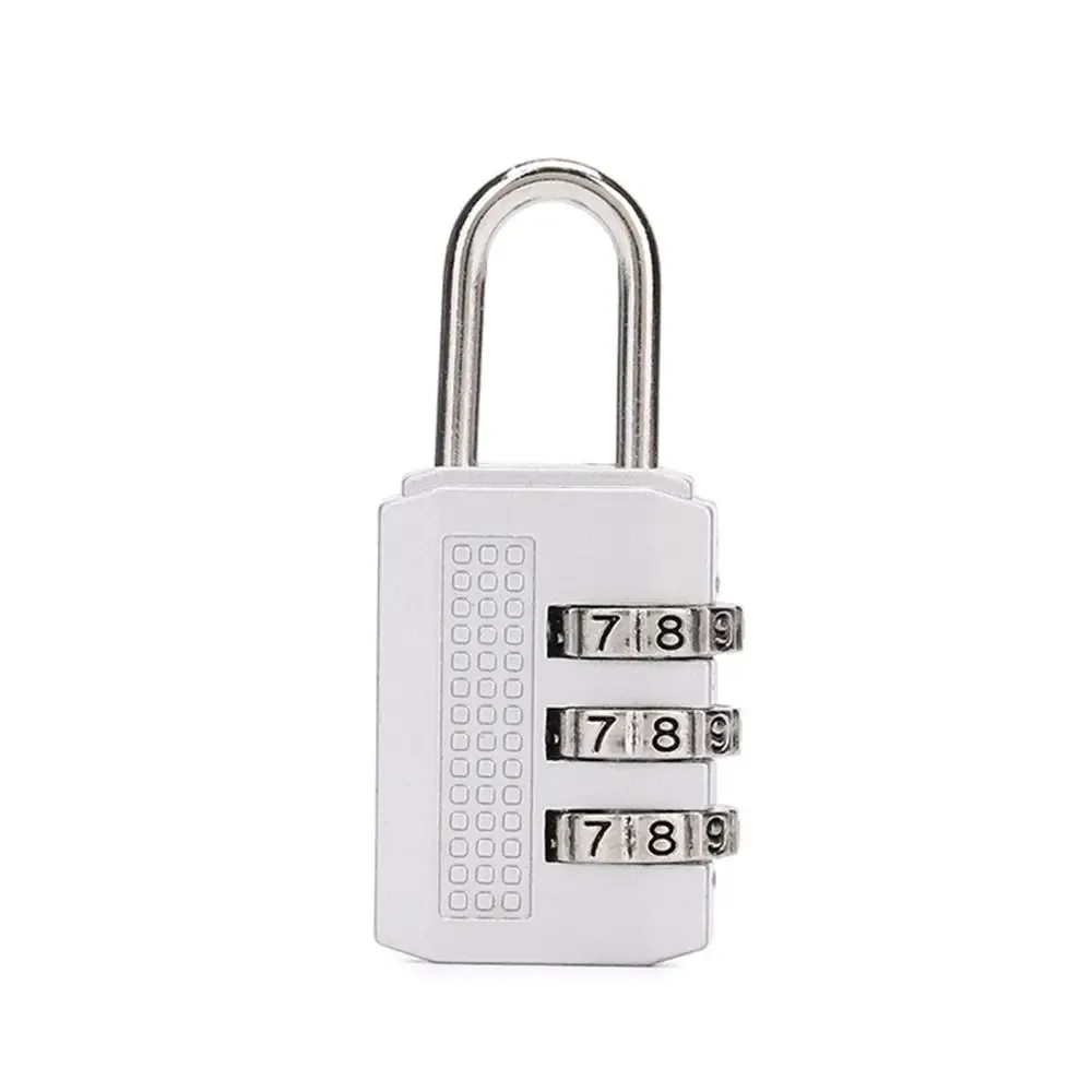 mini cadenas multifonctionnel à combinaison à 3 chiffres, couleur unie, antivol, en alliage, pour sac à main