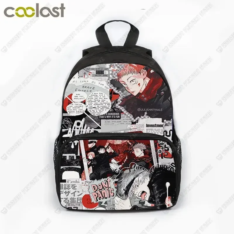 sac à dos de 13 pouces pour enfants, cool gojo satoru, yuji itadori, papeterie scolaire pour garçons