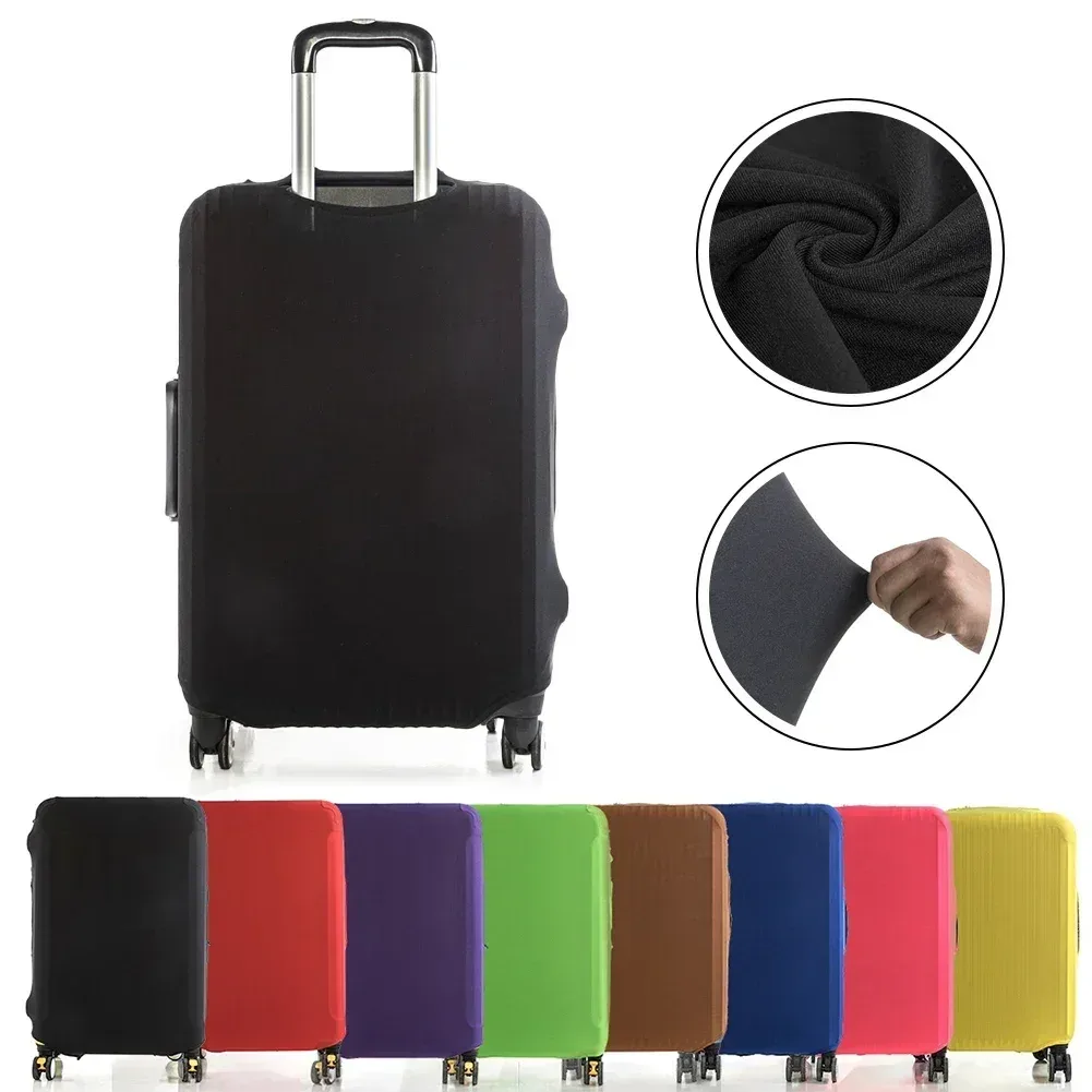 protecteur de valise de voyage élastique, 1 pièce, housse de bagage multicolore résistante aux rayures avec conception anti-poussière, accessoires de voyage