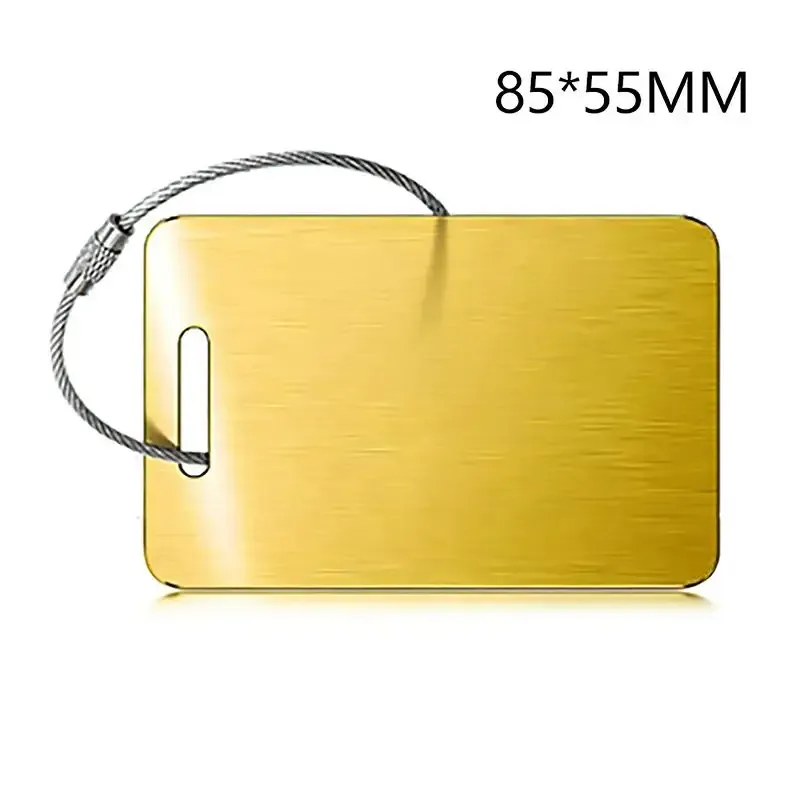 porte-clés en acier inoxydable durable anti-perte 1 pièce avec boucles en fil d'acier pour bagages, valise, sac d'école, voyage