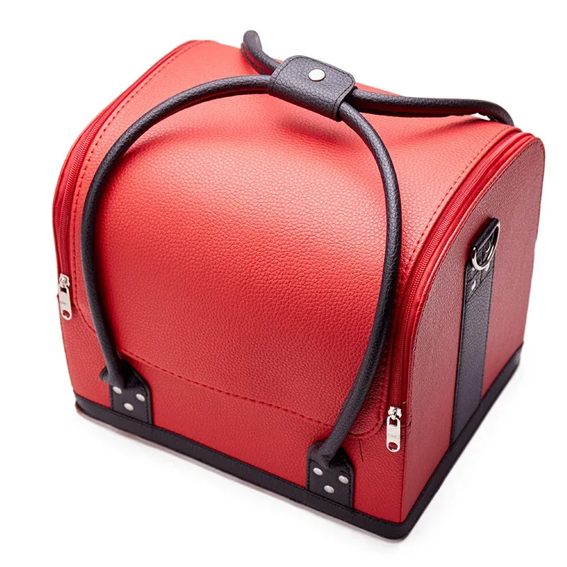 sacs à cosmétiques de grande capacité pour femmes, étui de maquillage, mode, étanche, multicouche, évalué, professionnel, sac de rangement cosmétique