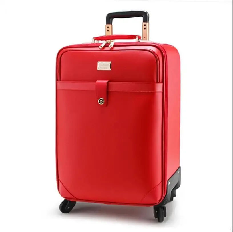24 pouces spinner valise voyage bagages roulants valise en cuir affaires spinner voyage roulant bagages sac chariot sacs roues