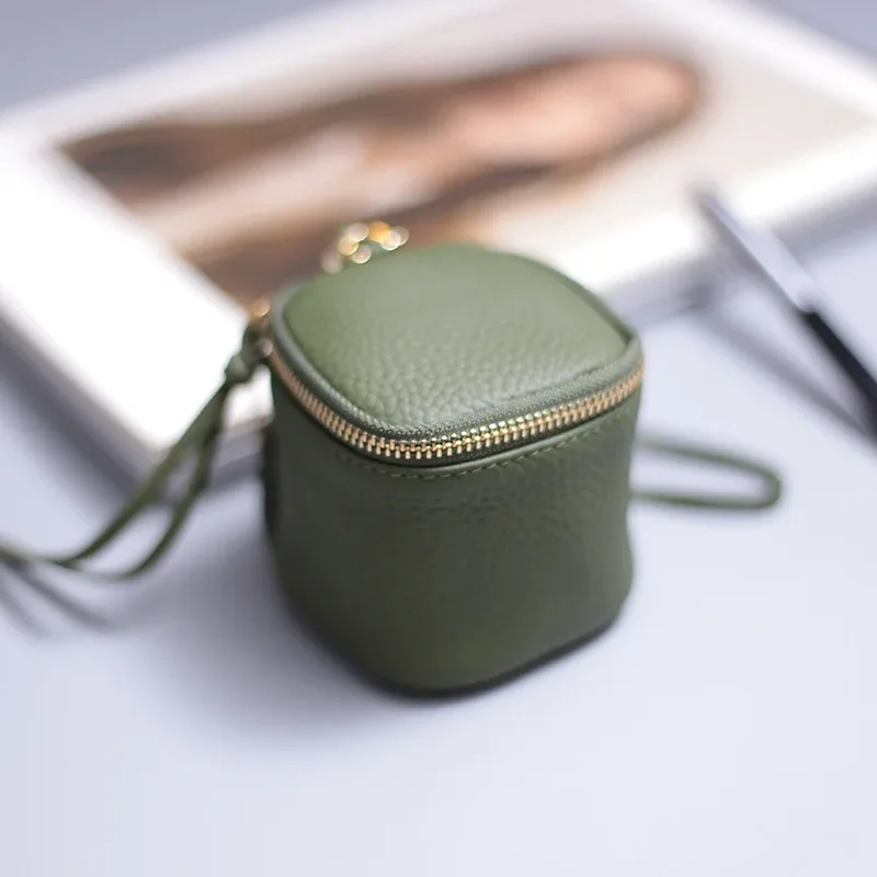 sac à cosmétiques en cuir véritable pour femmes, trousse à cosmétiques à la mode, pochette de maquillage, mini trousse de toilette, pochette à cosmétiques
