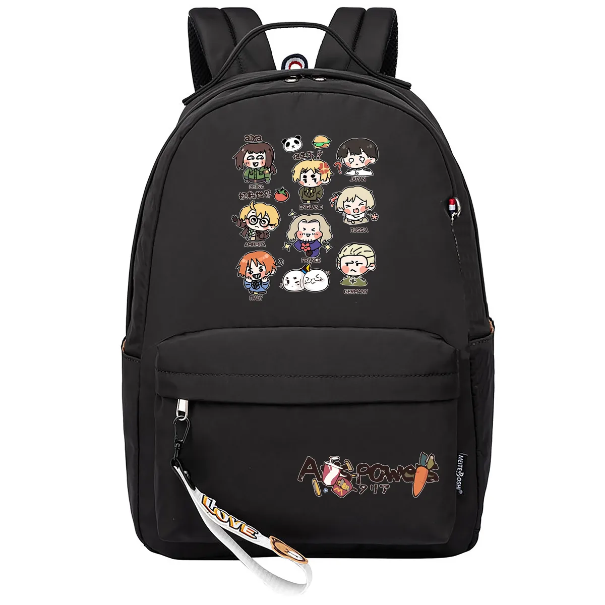 hetalia axis powers dessin animé sac à dos filles sacs d'école anime bookbags kawaii garçons voyage sac à dos mignon sac à dos sac à dos décontracté
