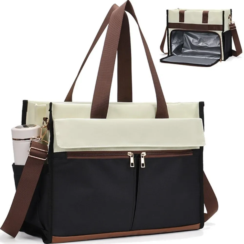 nouvelle sacoche isotherme multifonctionnelle en tissu oxford, sac de travail avec bandoulière, boîte à lunch isotherme étanche pour le voyage