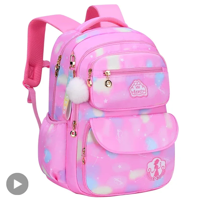 Fille enfants sac à dos sac d'école sac à dos rose pour enfant enfant adolescent cartable primaire Kawaii mignon étanche petite classe Kit