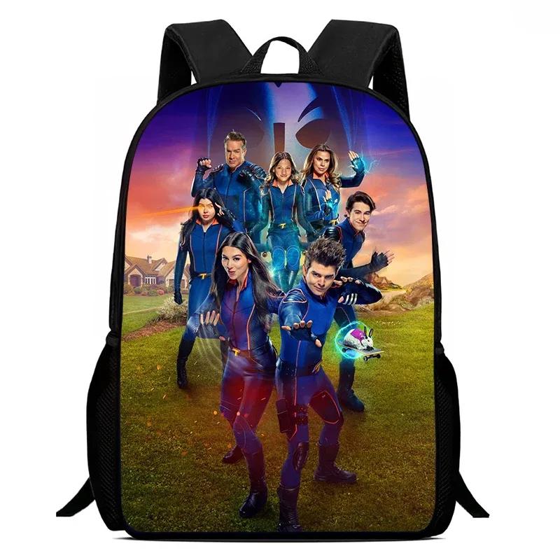 sacs d'école pour enfants, sac à dos imprimé the t-thundermans, sacs à livres de grande capacité pour élèves de maternelle, sacs pour garçons et filles