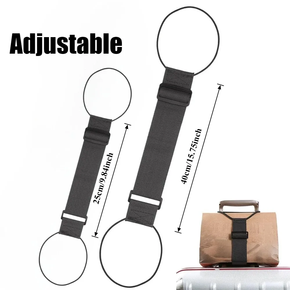 1/2 sangles élastiques réglables pour bagages, polyvalentes, pour valises de voyage, réutilisables, anti-chute